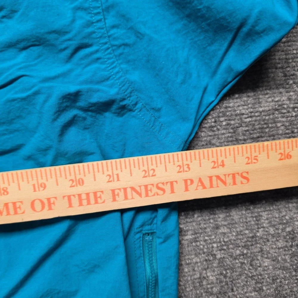 Vintage 90s Columbia Radial Sleeve Pullover Windbreaker Womens L Teal Purple